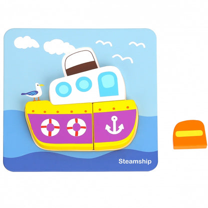 Деревянный пазл "Mini Transportation"