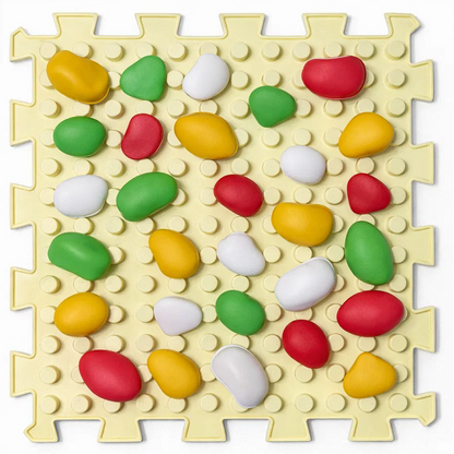 Ortopēdisko paklājiņu komplekts "Puzzle Mix 8 + STONES"