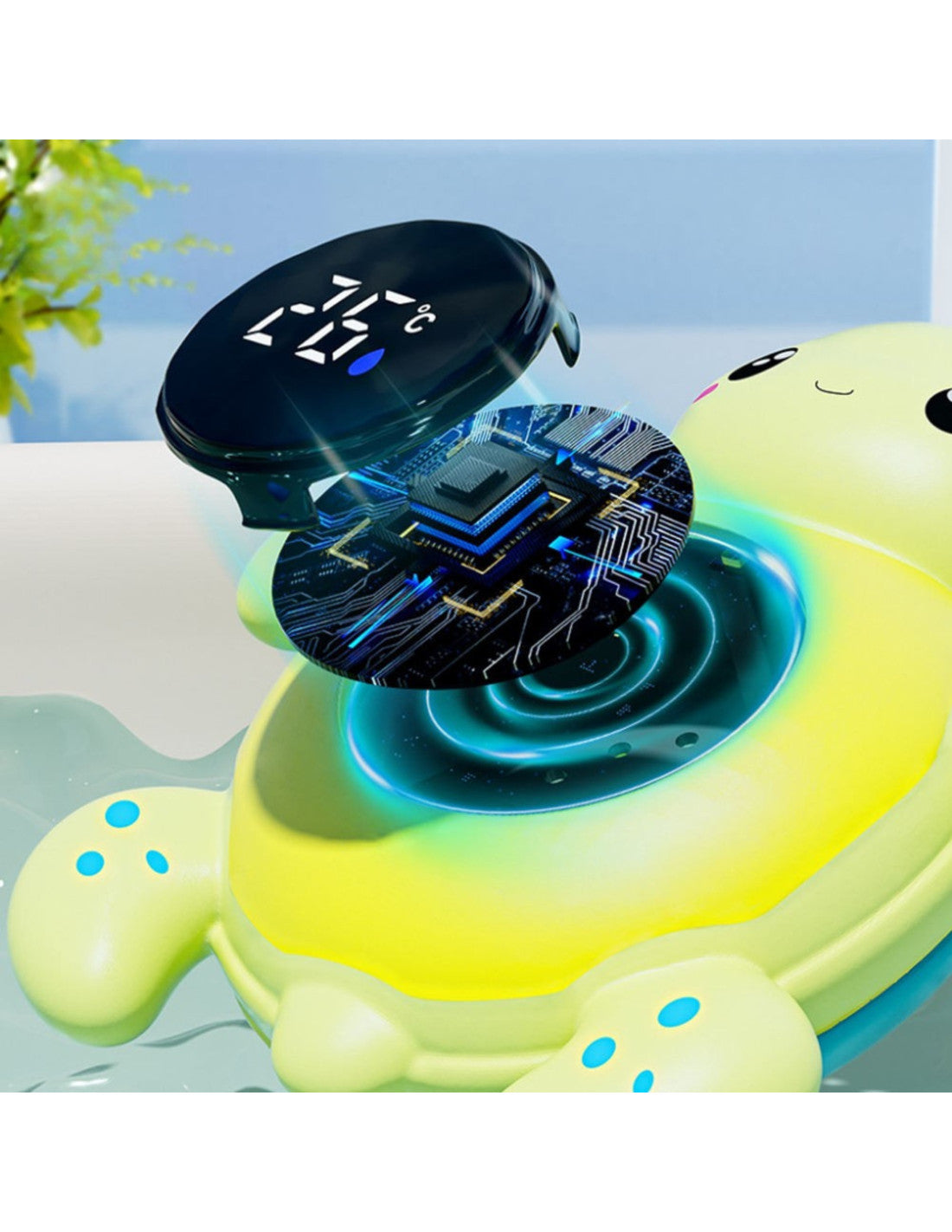 Ūdens un gaisa temperatūras termometrs "Turtle"