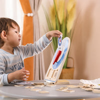 Koka pulkstenis "Learning Clock"