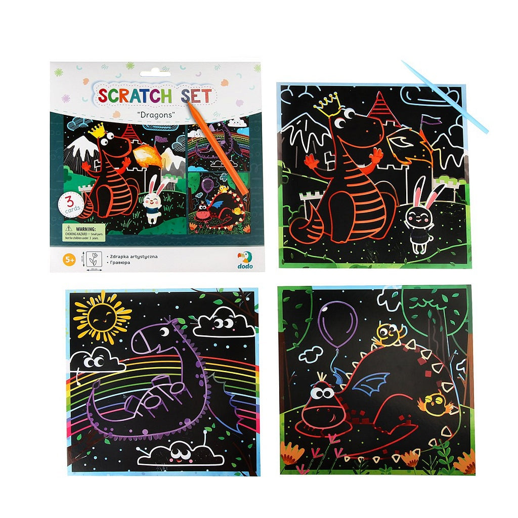 Набор для творчества "Scratch Set. Dragons"