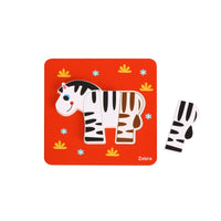 Koka puzle "6 in 1 Mini Animal Puzzle"