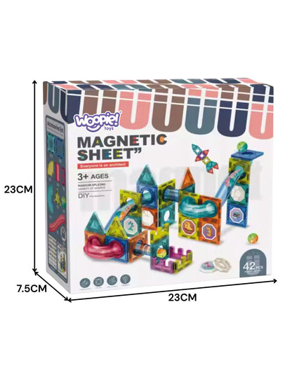 3D Magnētiskais konstruktors-trase (42 detaļas)