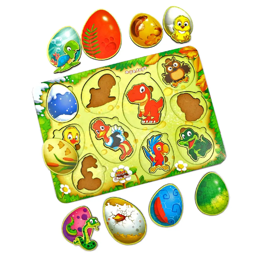 Деревянная рамка-вкладыш "Яйца"