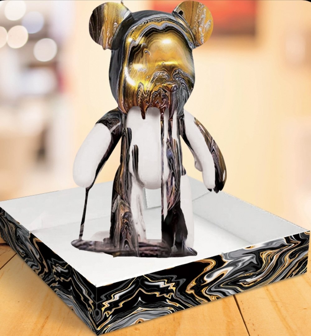 Radošais komplekts 'Marble Bear Metallic