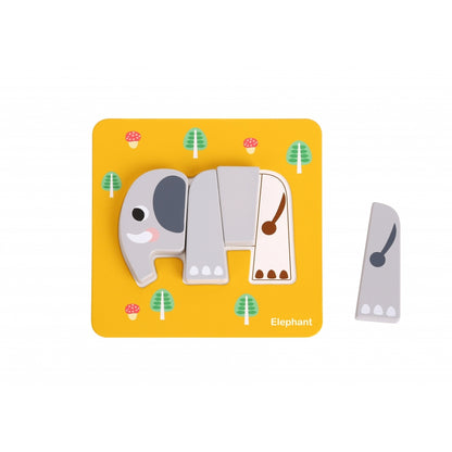 Koka puzle "6 in 1 Mini Animal Puzzle"