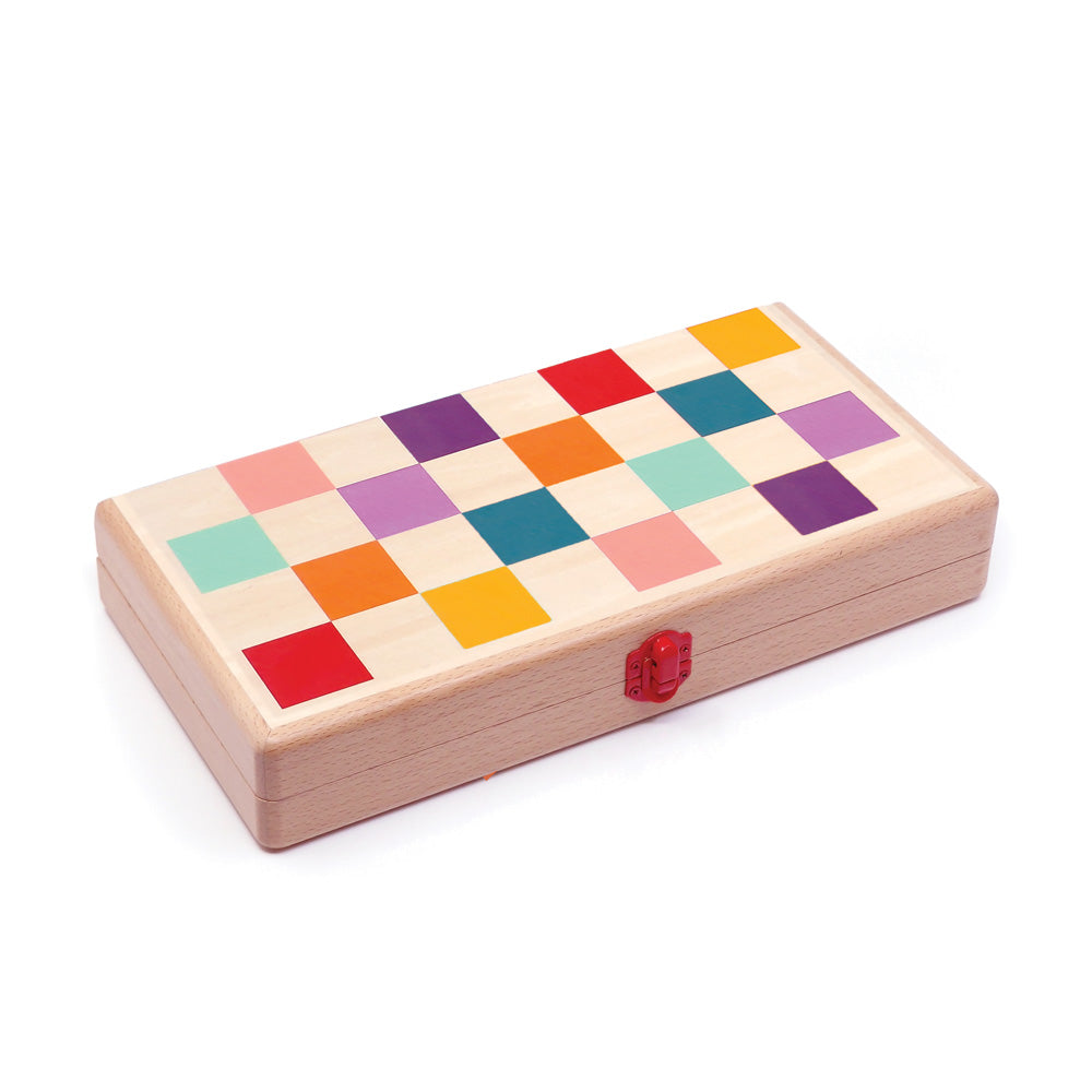 Galda spēļu komplekts: šahs, nardi, dambrete