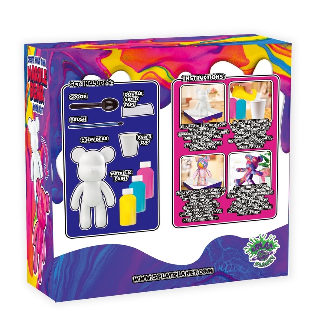 Radošais komplekts 'Marble Bear Neon'