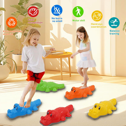 Sensorais balansa/līdzsvara celiņš "Crocodiles"