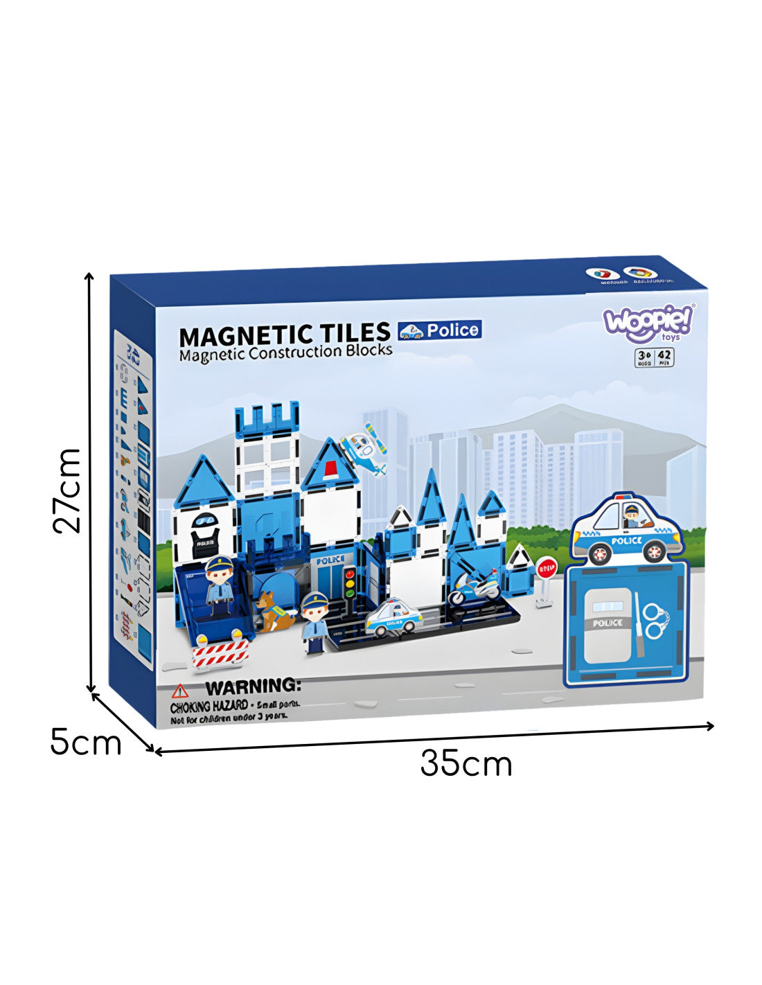 3D Magnētiskais konstruktors"Police Station" (42 det.)