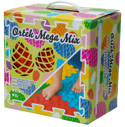 Rehabilitācijas ortopēdisko paklājiņu komplekts "HARD Puzzle Mega Mix 10 "