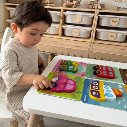 Деревянный пазл "Mini Transportation"