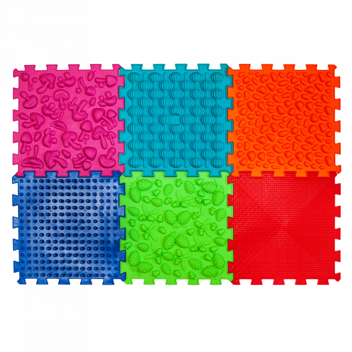 Ortopēdisko paklājiņu komplekts "Puzzle Mega Mix 6"