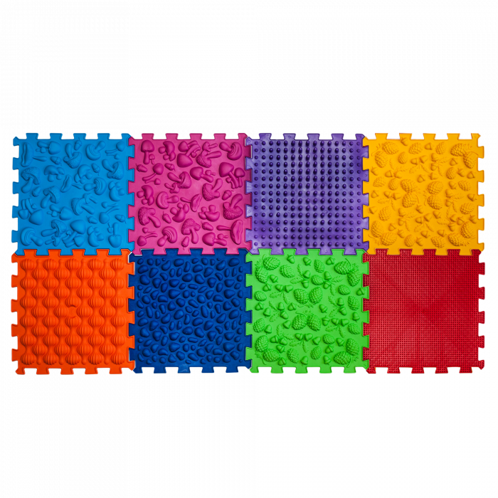 Ortopēdisko paklājiņu komplekts "Puzzle Mega Mix 8"