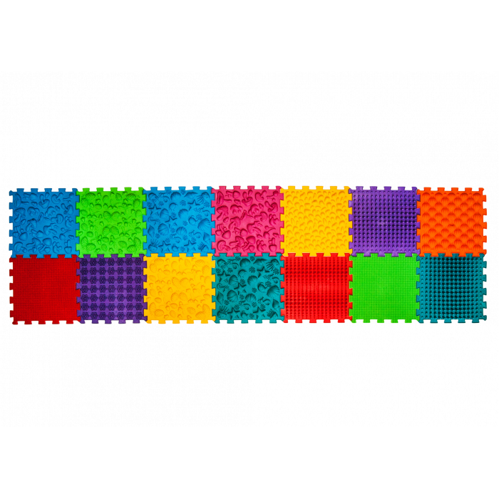 Ortopēdisko paklājiņu komplekts "Puzzle Mega Mix 14"