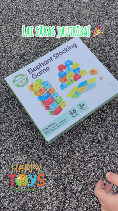 Деревянная игра "Башня слонов"