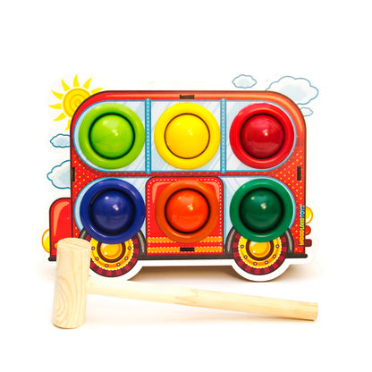Деревянная стучалка "Автобус"