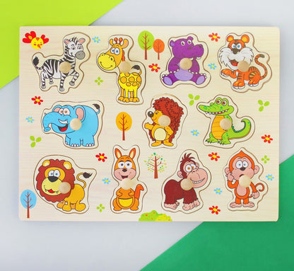 Wooden insert frame "Wild Animals"