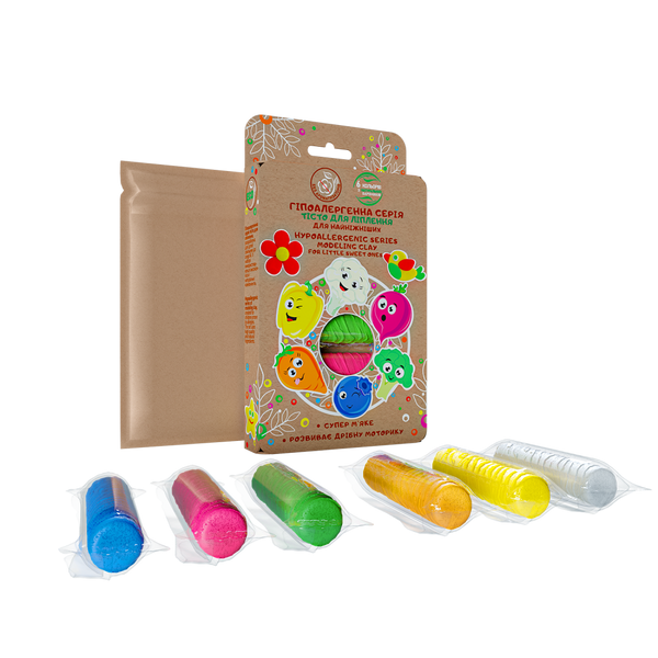 Radošais komplekts Modelēšanas mīkla Play Dough - EKO (6 krāsas)