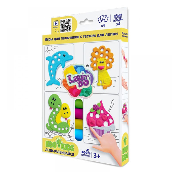 Radošais komplekts Modelēšanas masas Play Dough Edu kids - Pirkstu spēle_2