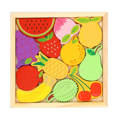 Деревянная рамка-вкладыш "Ягоды и фрукты"