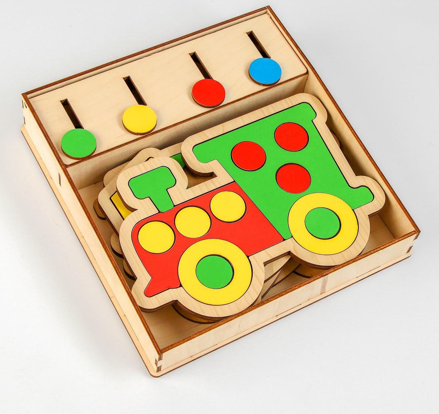 Wooden mosaic "Transport"