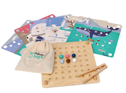 Koka puzle-mozaīka "Catch and Match. Polar Animals"