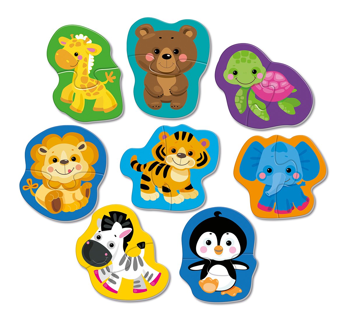 Контурный пазл "Дикие животные"