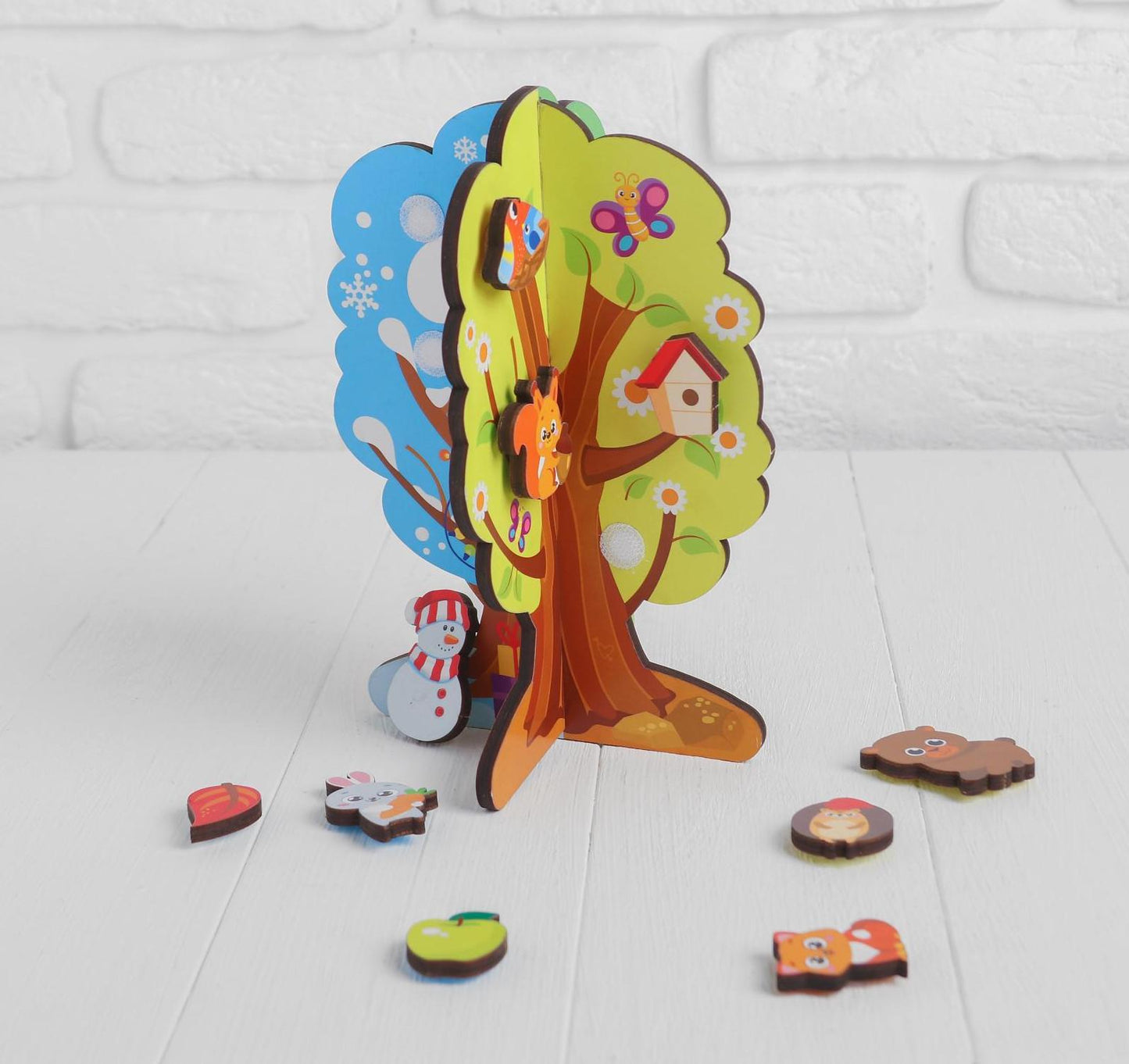 3D game with stickers "Seasons"
