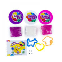 Radošais komplekts Modelēšanas mīkla Play Dough - Lumi 3 gab. ar spīdumiem