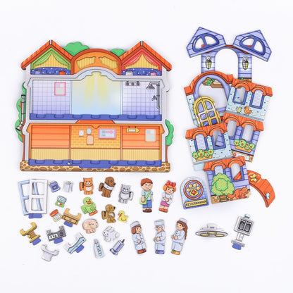 Деревянная рамка-вкладыш "Ветеринарная клиника"