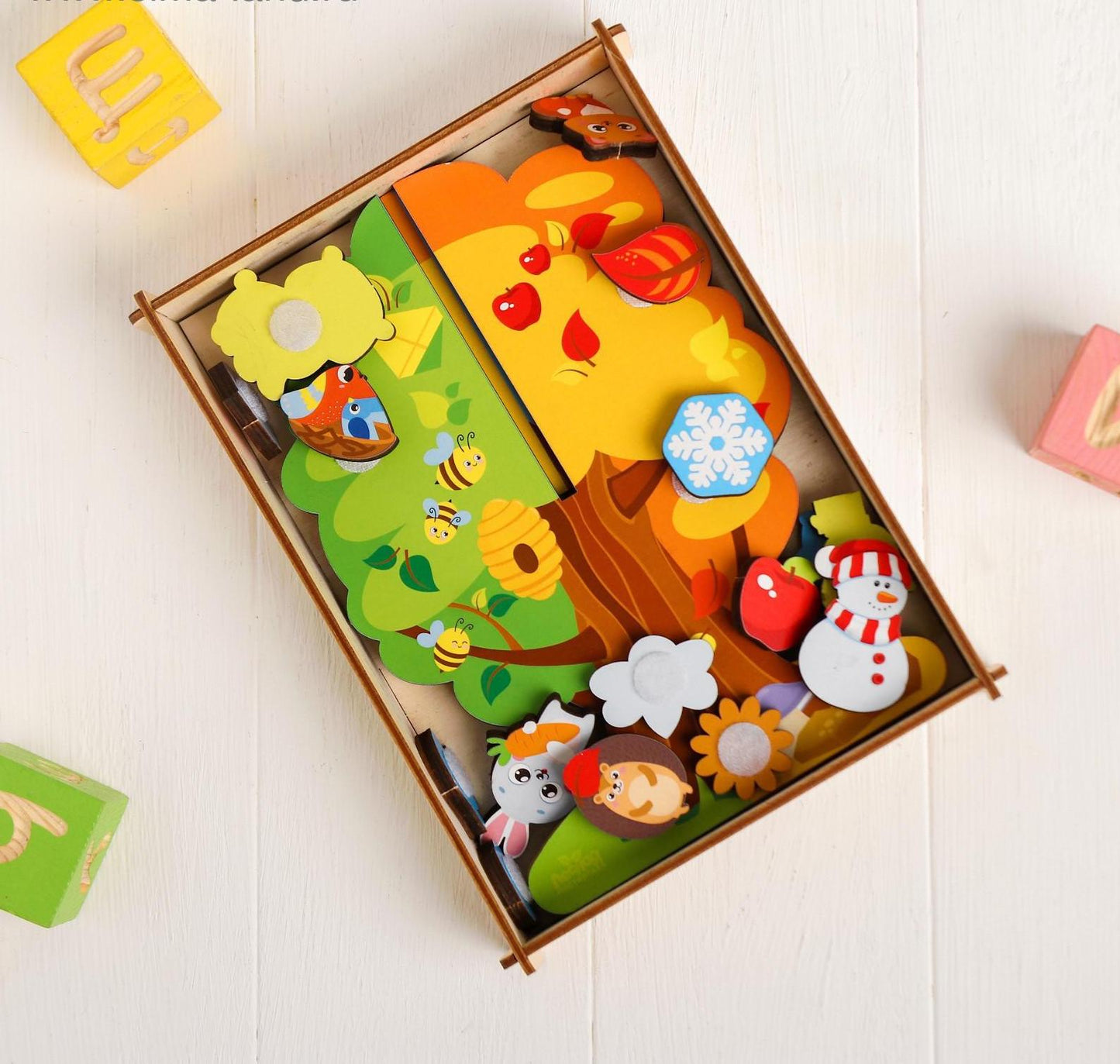 3D game with stickers "Seasons"