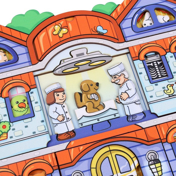 Деревянная рамка-вкладыш "Ветеринарная клиника"