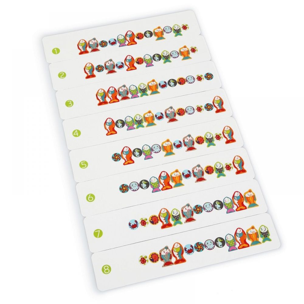 Wooden lacing game "Fishes"