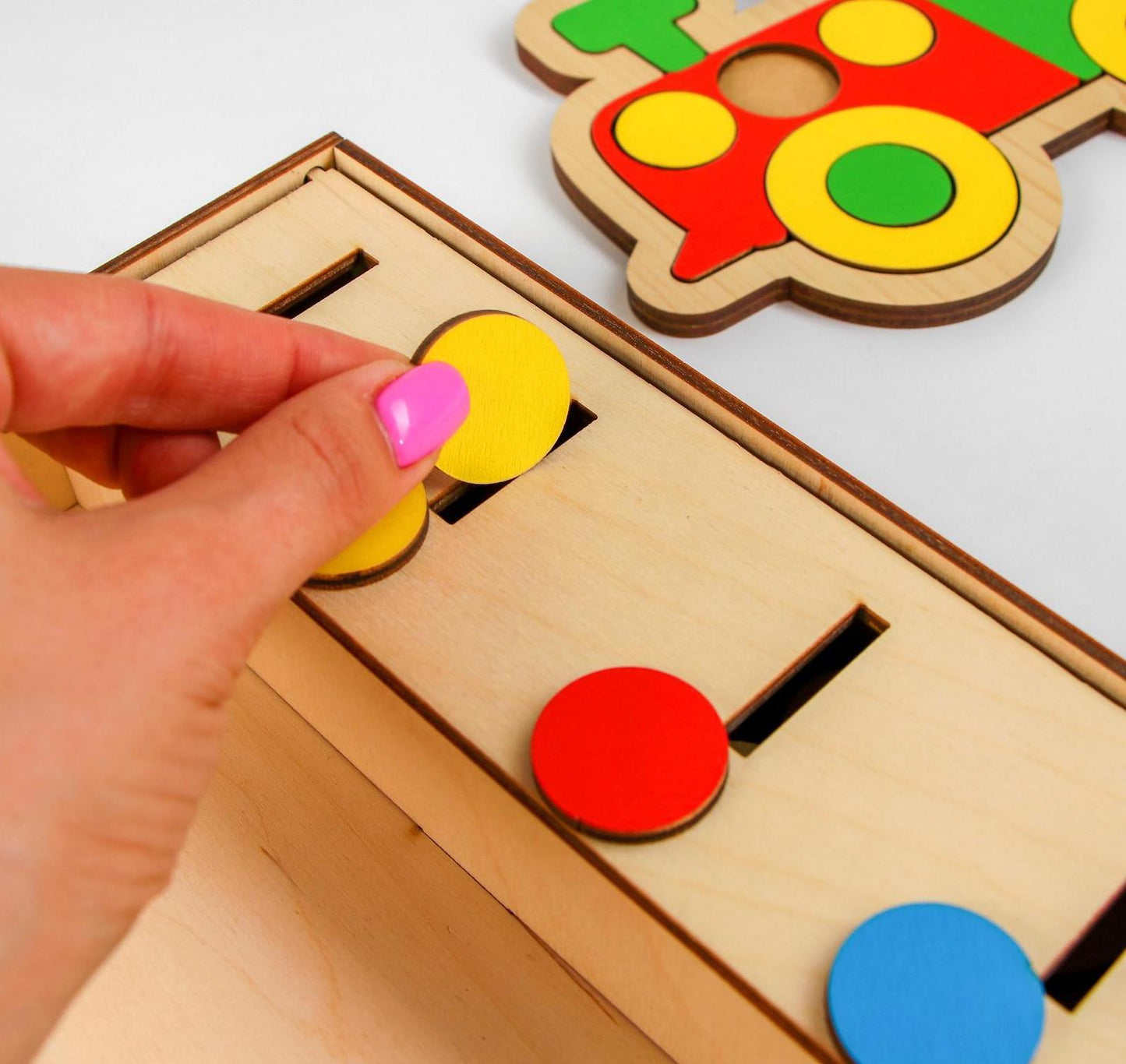 Wooden mosaic "Transport"