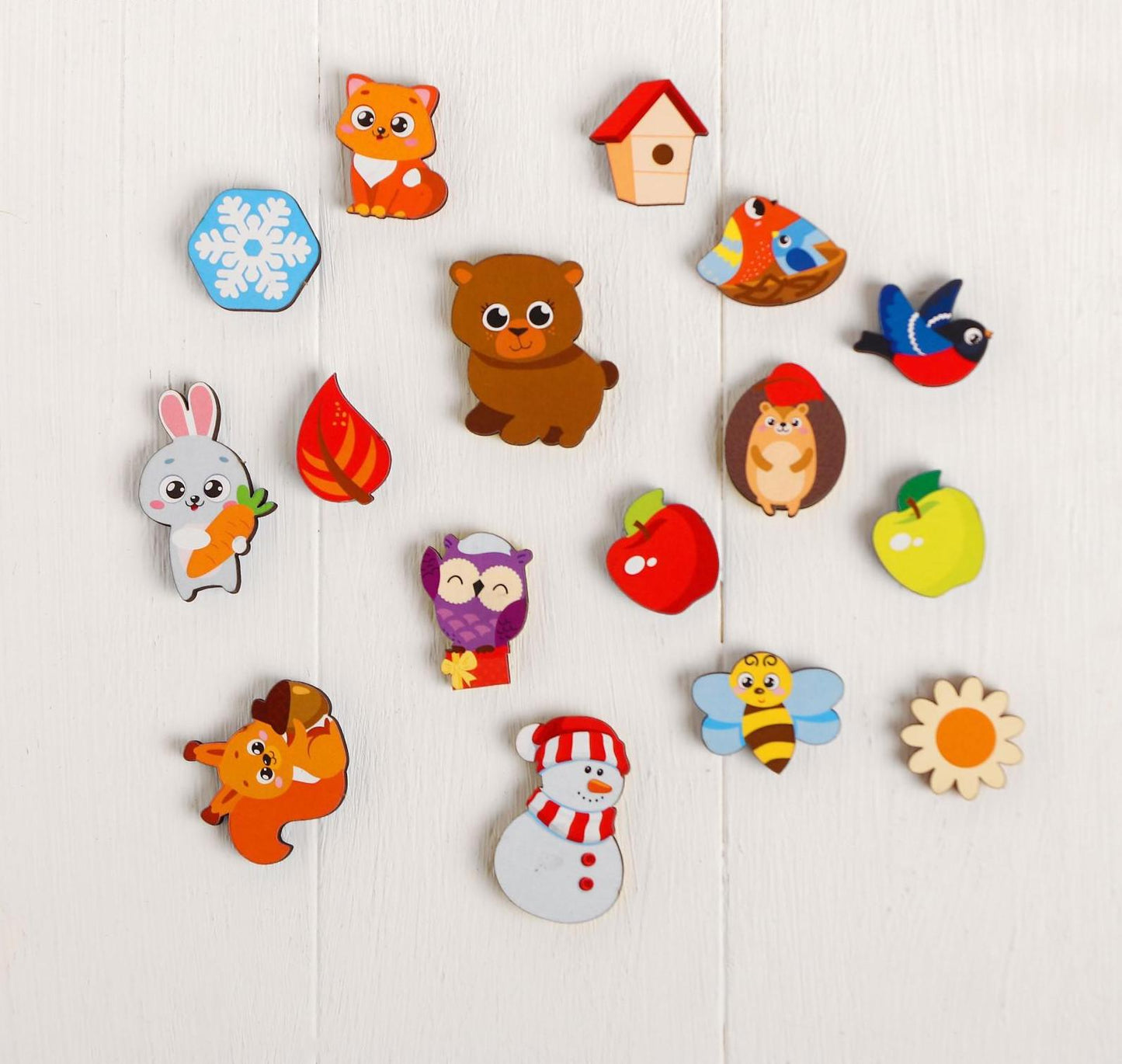 3D game with stickers "Seasons"