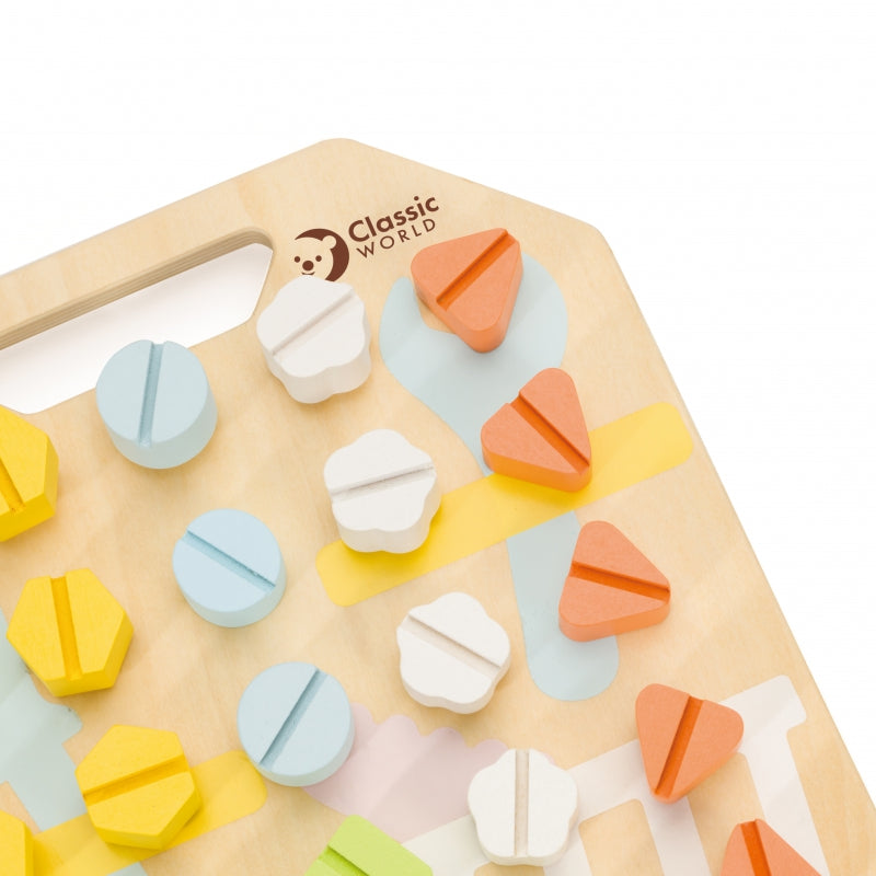 Koka spēle "Skrūves un uzgriežņi"